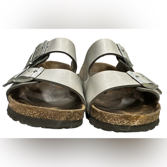 Birkenstock Arizona silver size 38 women’s B10 - Picture 5 of 7